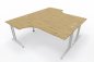 Preview: Doppelschreibtisch BD11 240x200cm Tischplatten Asteiche