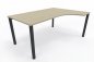 Preview: EDV-Schreibtisch 160 cm Vierfuß-Gestell anthrazit Ahorn