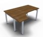 Preview: EDV-Schreibtisch ONE 160 cm links Nussbaum