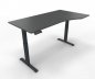 Preview: elektrisch höhenverstellbarer PC-Schreibtisch GE11 180x80/100 cm Anthrazit-Onyx