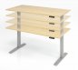 Preview: elektrisch höhenverstellbarer Schreibtisch HMK 160x80 cm in Bewegung