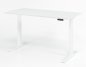 Preview: elektrisch höhenverstellbarer Schreibtisch HMK 160x80 cm Gestell Weiß Tischplatte Weiß