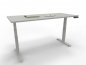 Preview: Elektrisch höhenverstellbarer Schreibtisch GP18 180x80cm Tischplatte Weiß Gestell Weiß