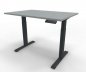 Preview: Elektrisch höhenverstellbarer Schreibtisch GE12 120x80 cm Anthrazit-Lichtgrau