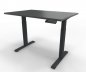 Preview: Elektrisch höhenverstellbarer Schreibtisch GE12 120x80 cm Anthrazit-Onyx