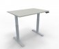 Preview: Elektrisch höhenverstellbarer Schreibtisch GE12 120x80 cm Silber-Weiß