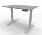Preview: Elektrisch höhenverstellbarer Schreibtisch GE12 120x80 cm Weiß-Lichtgrau