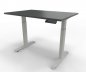 Preview: Elektrisch höhenverstellbarer Schreibtisch GE12 120x80 cm Weiß-Onyx