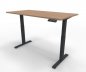 Preview: Elektrisch höhenverstellbarer Schreibtisch GE16 160x80 cm Anthrazit-Buche