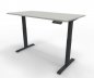 Preview: Elektrisch höhenverstellbarer Schreibtisch GE16 160x80 cm Anthrazit-Weiß