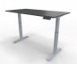 Preview: Elektrisch höhenverstellbarer Schreibtisch GE16 160x80 cm Silber-Onyx