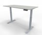 Preview: Elektrisch höhenverstellbarer Schreibtisch GE16 160x80 cm Silber-Weiß