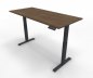 Preview: Elektrisch höhenverstellbarer Schreibtisch GE18 180x80 cm Anthrazit-Nussbaum