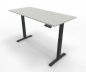 Preview: Elektrisch höhenverstellbarer Schreibtisch GE18 180x80 cm Anthrazit-Weiß