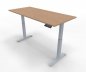 Preview: Elektrisch höhenverstellbarer Schreibtisch GE18 180x80 cm Silber-Buche