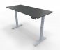 Preview: Elektrisch höhenverstellbarer Schreibtisch GE18 180x80 cm Silber-Onyx