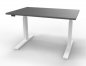 Preview: Schreibtisch HMK 120 cm elektrisch höhenverstellbar weiss grafit