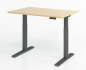 Preview: Schreibtisch 120 x 80 cm elektrisch höhenverstellbar Gestell Graift Tischplatte Ahorn