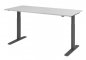 Preview: Schreibtisch HMK 180 cm elektrisch höhenverstellbar graphit grau