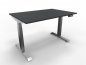 Preview: elektrisch höhenverstellbarer Schreibtisch Move4 120x80 cm Anthrazit-Silbergrau