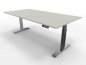 Preview: elektrisch höhenverstellbarer Schreibtisch Move4 200x100cm Weiß-Silbergrau