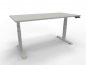 Preview: Schreibtisch 160 x 80 cm GP16 elektrisch höhenverstellbar Tischplatte Weiß Gestell Weiß