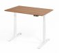 Preview: elektrisch höhenverstellbarer Schreibtisch 120 x 80 cm BaseLite Nussbaum Weiß