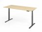 Preview: Schreibtisch 180x80 cm BaseLite elektrisch höhenverstellbar Ahorn Grafit