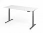 Preview: Schreibtisch 180x80 cm BaseLite elektrisch höhenverstellbar Weiß Grafit