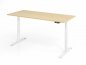 Preview: Schreibtisch 180x80 cm BaseLite elektrisch höhenverstellbar Ahorn Weiß