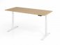 Preview: Schreibtisch 180x80 cm BaseLite elektrisch höhenverstellbar Eiche Weiß