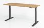 Preview: elektrischer Schreibtisch HMK 180x80 cm Gestell Grafit Tischplatte Asteiche