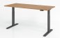 Preview: elektrischer Schreibtisch HMK 180x80 cm Gestell Grafit Tischplatte Nussbaum