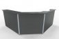 Preview: Empfangstheke 220x220 cm Solid Onyxgrau