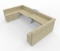 Preview: Empfangstheke Casus 416 x 228 cm Ahorn