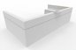Preview: Empfangstheke Casus 416 x 228 cm Superweiß