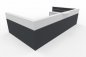 Preview: Empfangstheke Casus 416 x 228 cm Anthrazit-Weiß