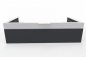 Preview: Empfangstheke Casus 416 x 228 cm Anthrazit-Weiß