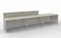 Preview: Empfangstheke Focus White K12 409x92 cm Innenansicht