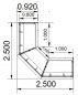 Preview: Empfangstheke Focus White K13 250x250 cm Stellfläche