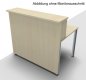 Preview: Empfangstheke Solid 140 cm Ahorn Abbildung ohne Monitorausschnitt