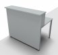 Preview: Empfangstheke Solid 140 cm lichtgrau