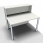Preview: Empfangstheke Solid 140 cm Weiss Innenansicht ohne Ausschnitt