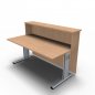 Preview: Empfangstheke Solid 160 cm Buche