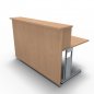 Preview: Empfangstheke Solid 160 cm Buche