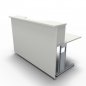 Preview: Empfangstheke Solid 160 cm Weiss