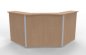 Preview: Empfangstheke Solid 160x160 cm Buche