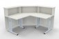 Preview: Empfangstheke Solid 160x160 cm Weiss
