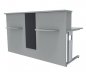 Preview: Empfangstheke Solid 180 cm mit Designblende