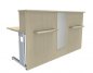 Preview: Empfangstheke Solid 180 cm Ahorn mit Designblende